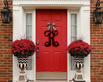 Monogram Letter - Initial Letter - Monogram Door Hanger - Front Door Wreath