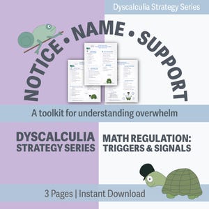 Toolkit voor wiskundige regelgeving | Bundel dyscalculie en triggers | Emotionele veiligheid bij wiskunde | Werkbladen ND Bevestiging | EF-ondersteuning
