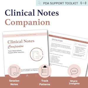 PDA Case Notes Template | Neurodiversity-Affirming (PDF)