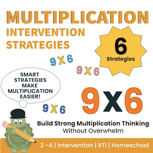 Multiplication Strategies Toolkit | Arrays, Equal Groups, Repeated Addition, Area Model | Visual Math Intervention for Struggling Learners