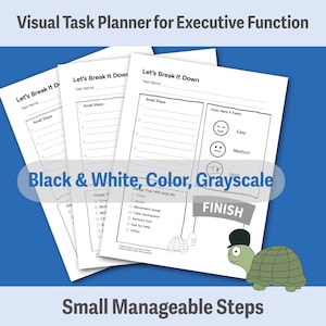 ADHD Task Breakdown Printable | Executive Function Tool (Digital Download) image 4