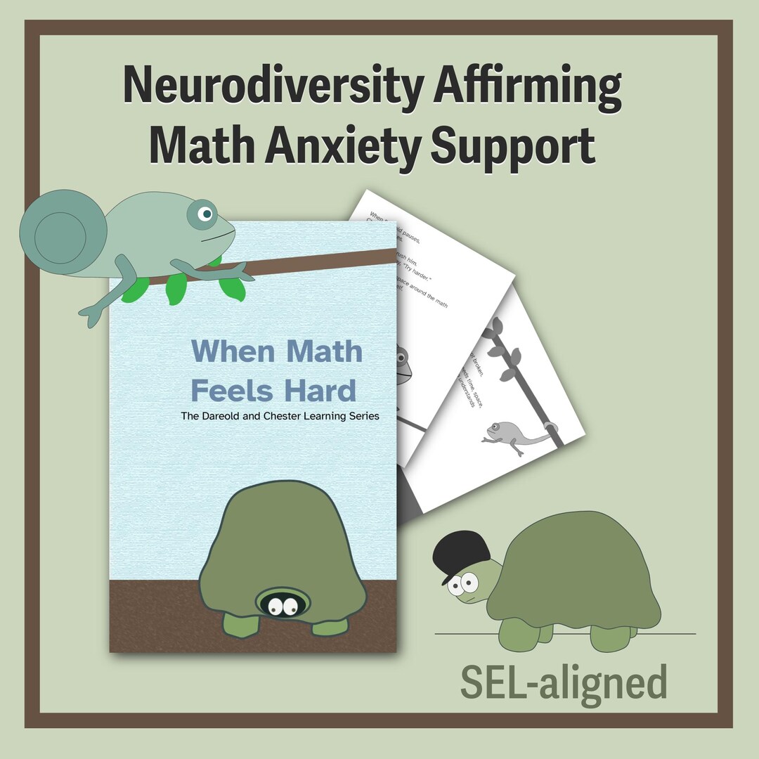 Math Anxiety Story for Kids | Dyscalculia Support SEL Book (printable ...