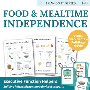 Breakfast, Lunch & Snack Helper Bundle | Executive Function Visual Supports