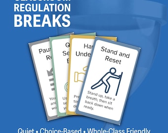 Classroom Regulation Break Cards | Choice-Based Break Supports for Neurodivergent Learners | Low-Demand & IEP Friendly