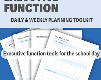 ADHS Planer-Bundle – tägliches & wöchentliches Exeekutiv-Funktions-Toolkit (Digitaler Download