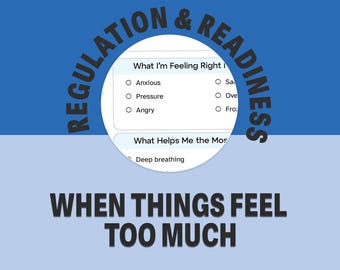 Emotional Regulation Tool for Kids | ADHD, Autism Support (Printable PDF)