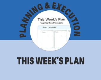 ADHD の子供のための週間プランナー | 印刷可能な宿題とルーティンプランナー | 実行機能サポート PDF