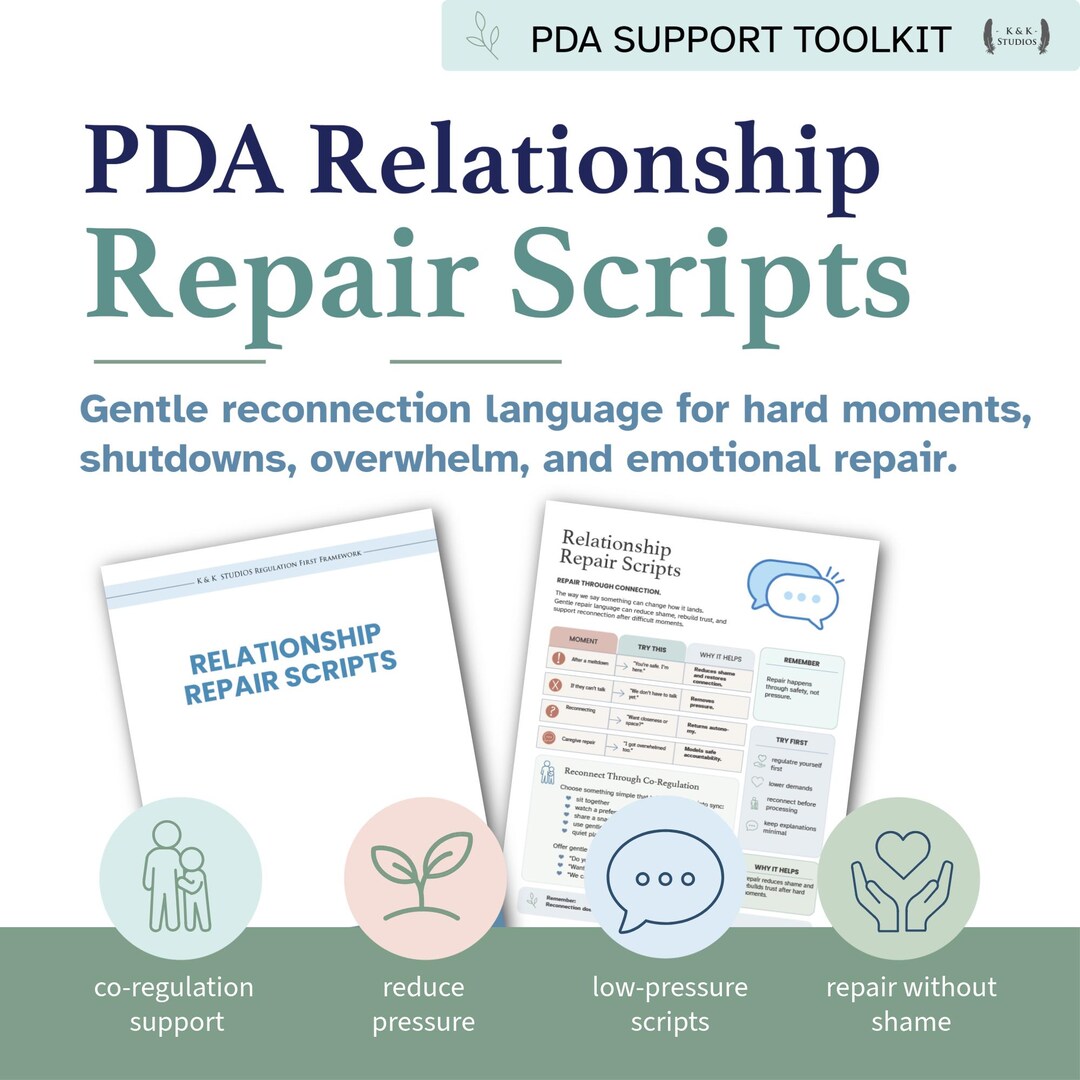 Demand Avoidance Repair Script | Autism Parenting Communication Guide ...