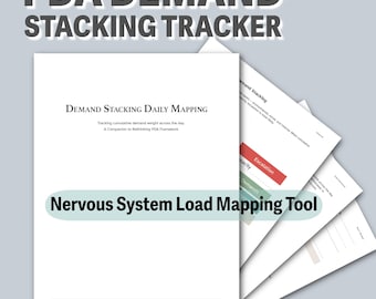 PDA Demand Stacking Tageskarte | Autismus & ADHS Regulations-Tracker | Hilfsmittel zur Regulation des Nervensystems (PDF)