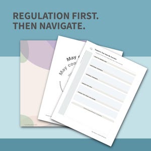 Neurodivergent Planner Printable | ADHD & Autism Friendly Executive Function Planner | Regulation Energy Mapping Workbook | Burnout Support image 9