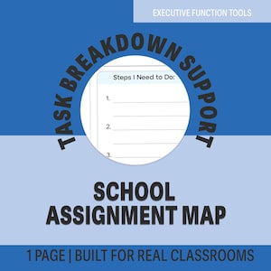 ADHD Homework Planner | Executive Function Printable (PDF Download)
