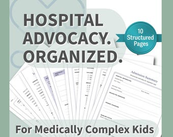 Krankenhausaufenthalt Stationärer Befürworter Organizer | Medizinisch anspruchsvoller KinderKrankenhaus-Planer | Entlassungsplanung & Versicherung Tracking | ER Bleib