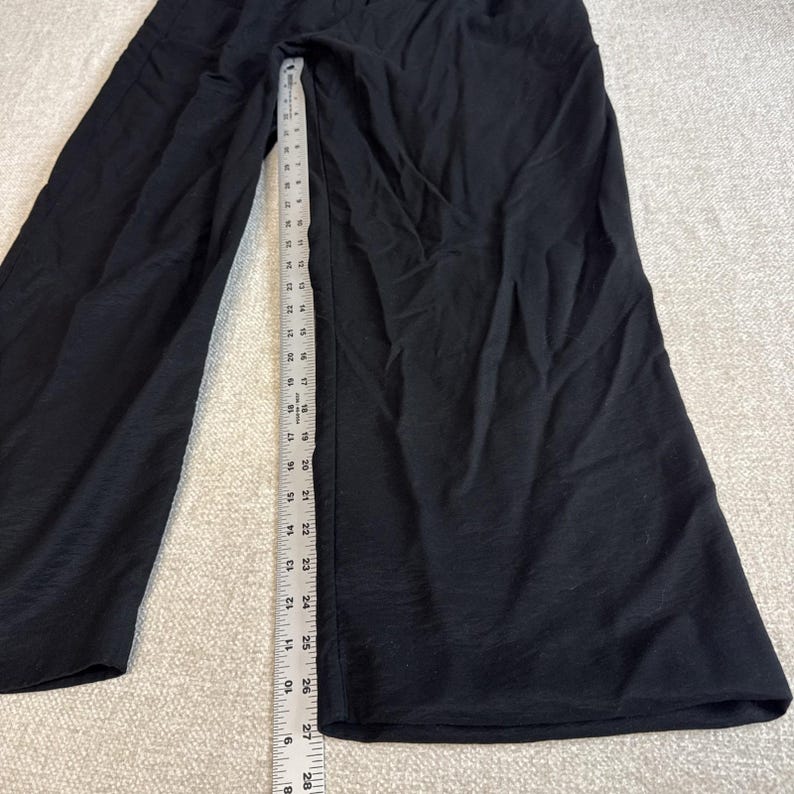 Simply Vera Pantalon Vera Wang Femme Taille 14 Jambe Large Noir image 3