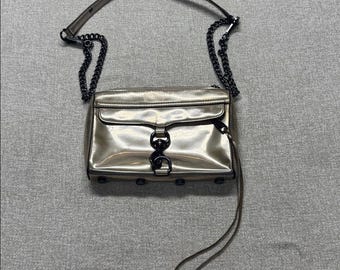 Rebecca Minkoff champagne metallic crossbody bag
