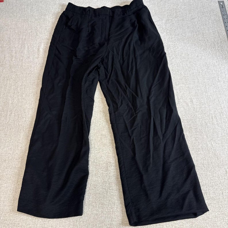 Simply Vera Pantalon Vera Wang Femme Taille 14 Jambe Large Noir image 1