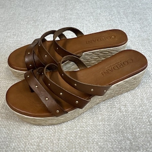 Cordani Bradie Platform Wedge Sandal - Leather Women's Size 6.5 - NWOT/Box