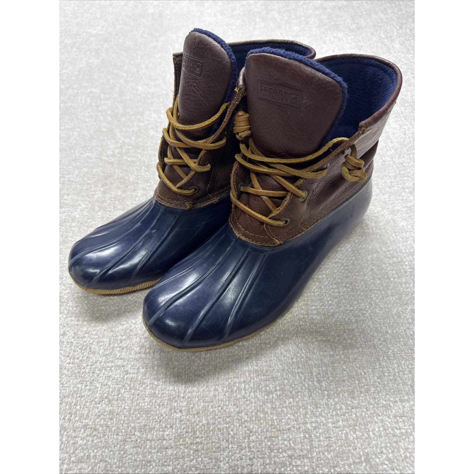 blue sperry duck boots