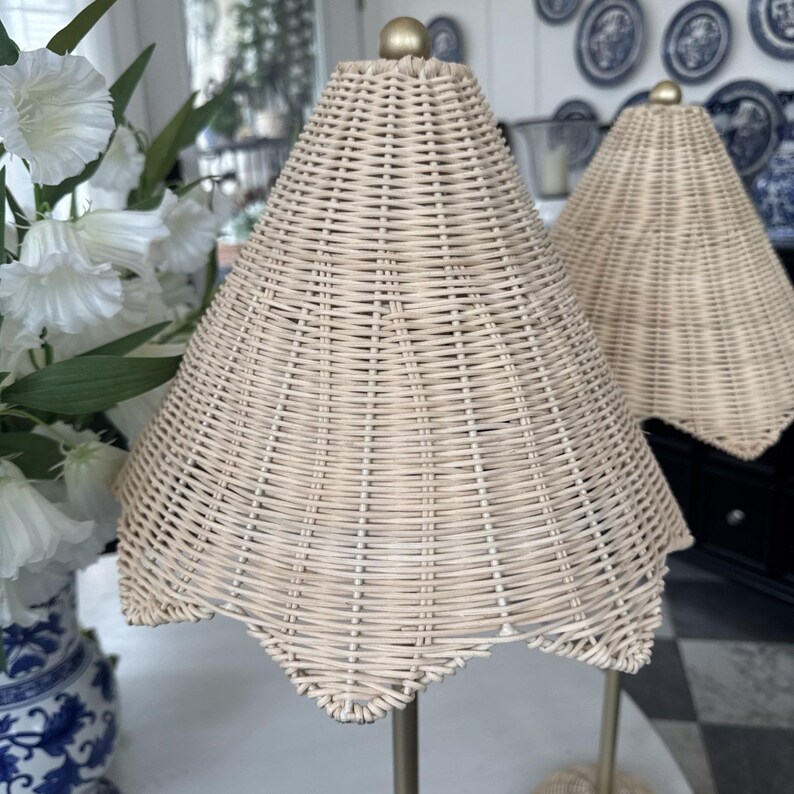 Lillian August Rattan Lamps