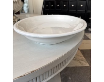 Sur La Table Large Oval Serving Platter White Eartenware 19.25 x 14 Inches
