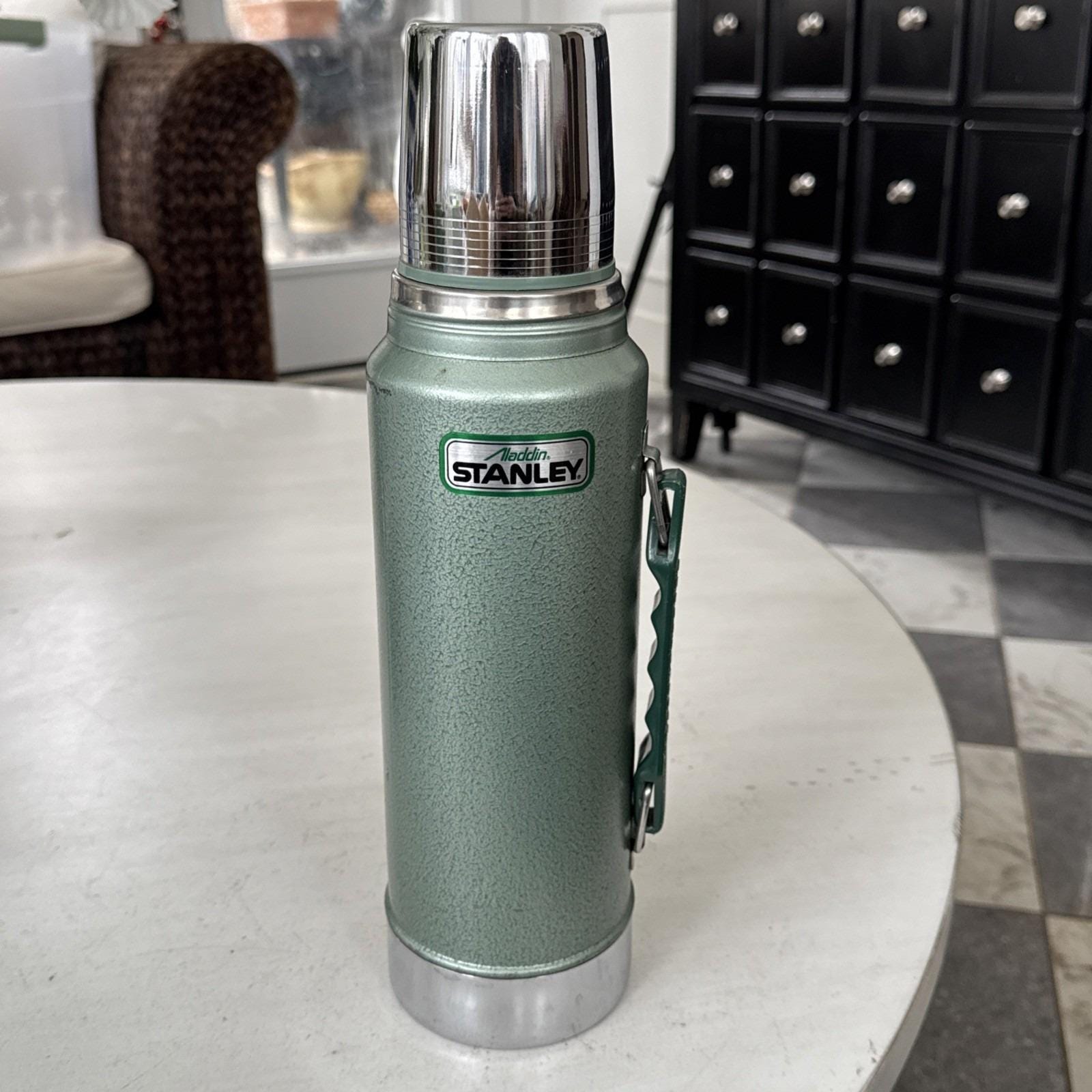 【1992年製アメリカ製デッドストック】Alladin Stanley米国製 VINTAGE Stanley Aladdin Thermos Us-made A-944dh Green Metal 1