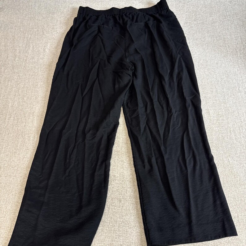 Simply Vera Pantalon Vera Wang Femme Taille 14 Jambe Large Noir image 8