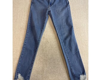 Levis 711 Skinny Blue Stretch Denim Jeans Womens Size 29
