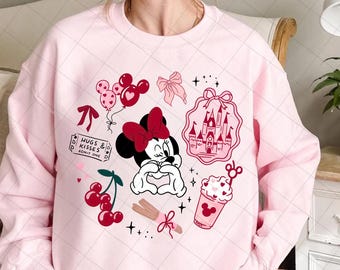 Mickey Minnie Valentine png, Disney-paar Valentine png, schattige liefde Mickey Minnie png, bijpassende paar Valentine-sublimatie