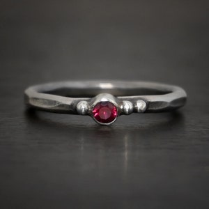 Petite Birthstone Stacker