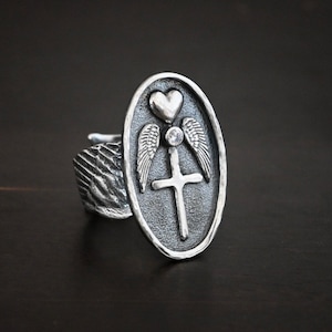 My Forever Angel Cremation Ash Memorial Ring