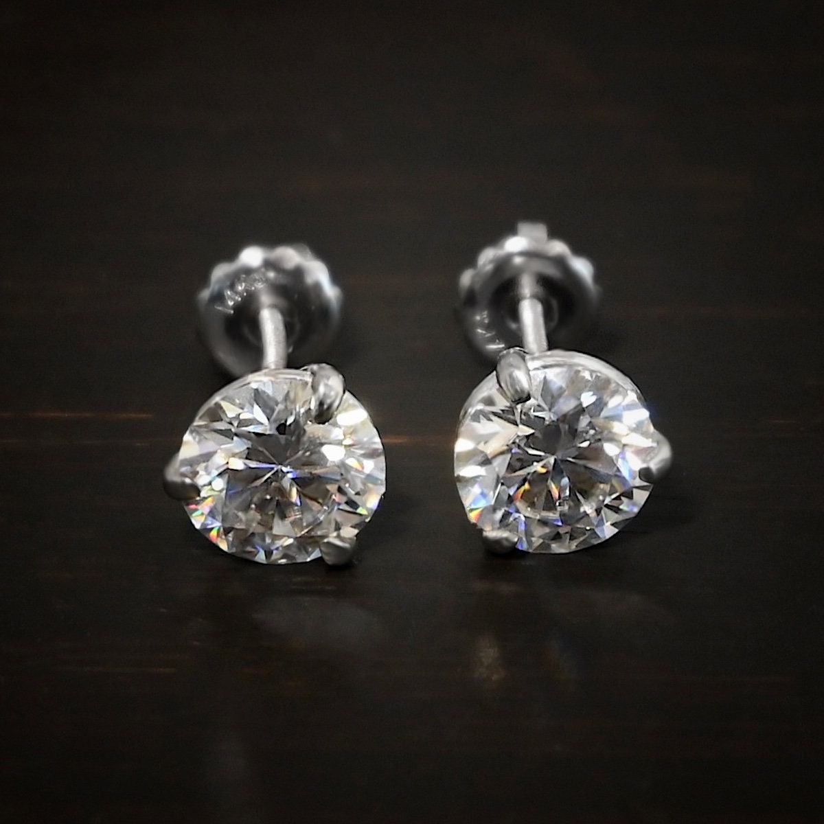 315 Ct Round Lab Created Diamond Jacqueline Kennedy Earring 14k White Gold  Over  eBay