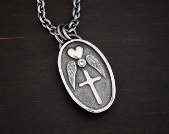 My Forever Angel Cremation Ash Memorial Necklace