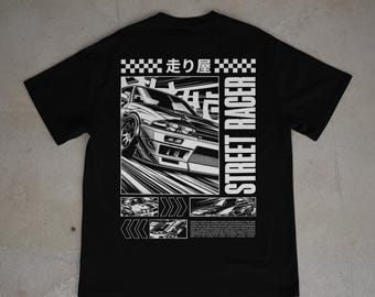 Street Racer T-Shirt | JDM Anime Graphic Tee, Car Enthusiast Gift