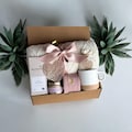 Classy Gift Basket for Women , Cozy Gift Box with Blanket, Socks, Candle , Self Care Gift Box, Care Package, Gifts for Her for Any Occasion