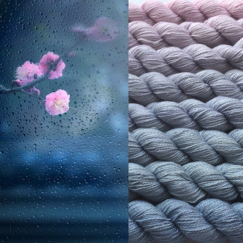 Mystery. 70/% Cashmere Gradient yarn set handdyed yarn fingering 200 g- hand painted dyed shawl ombre 30 Silk