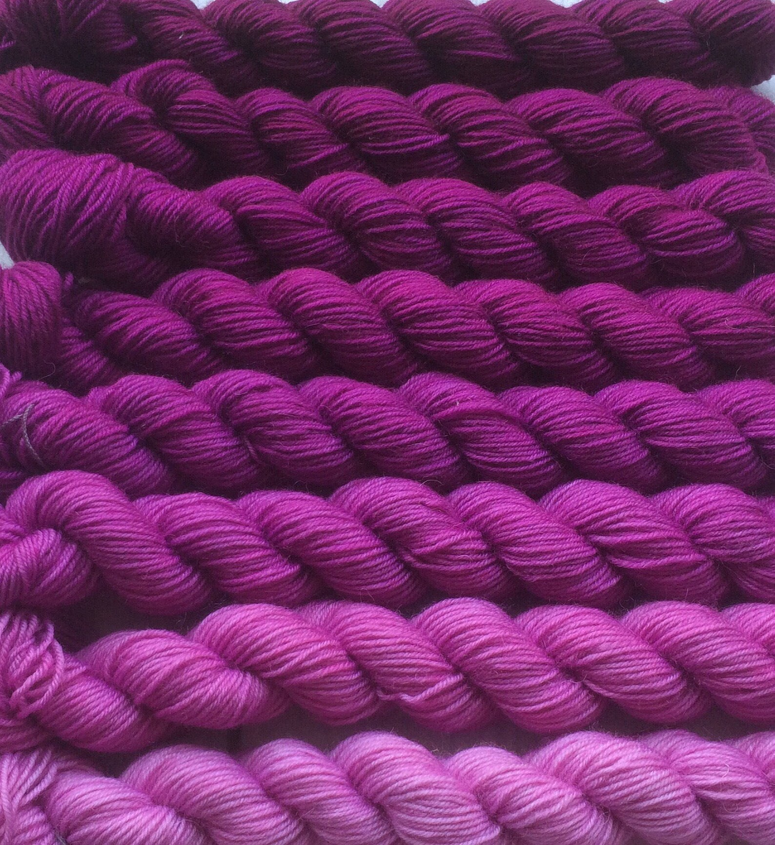Gradient yarn set merino superfine handdyed yarn 200g Etsy