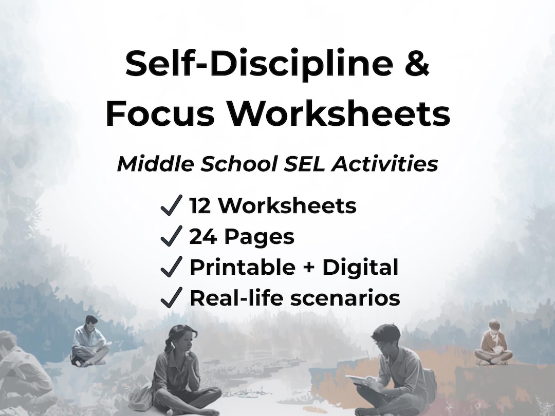 Self Discipline Worksheet.pdf Self Discipline Worksheets for Teens, Focus Activities for Middle ...