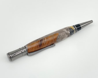 Exotic Pen - Chestnut, Dear Antler, Spalted Maple and Resin