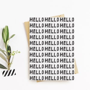 HELLO Karte | Grußkarte