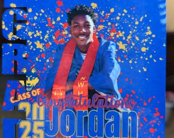 Graduation Hand Fans | Custom Photo Fans for Graduation | Personalized Grad Party Favors | Class of 2025 Celebration Fans | Senior Gift Idea