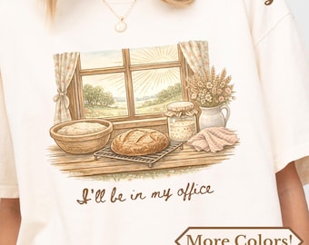 Camiseta Comfort Colors Sourdough, regalo para panadero, camiseta de regalo para panadero, camiseta para amantes del pan, camiseta con estética cottagecore, camisetas de pan