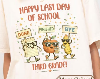 Camiseta personalizada para maestros de primaria, fin de año escolar, último día de clases, camiseta personalizada para maestros, fin de clases, camiseta de verano, feliz último día, primaria