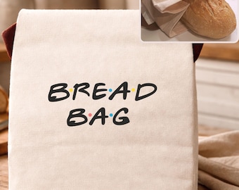 Cotton sourdough bread bag cotton bag for bread bags for sourdough bags for bread lover gift bread bags gift for mom gift for dad