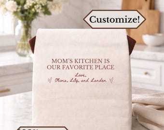 Custom mothers day sourdough bread bag personalized mama gifts kitchen aesthetic bags for bread lover gift baker gifts kitchen aesthetic