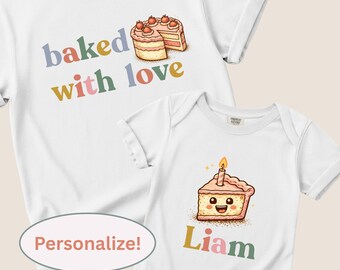 Mommy and me custom cake shirt first mothers day gift personalized matching mommy and me sets gift for baker tshirt for baker mom