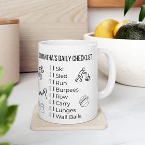 Custom gym gift for gym lovers hybrid race coffee mug funny gym gift gym boyfriend