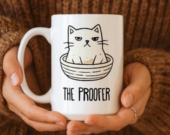 Cute cat coffee mug for bread baker sourdough coffee cup gift for bread lover mug sourdough gifts vintage cottagecore gift for mom