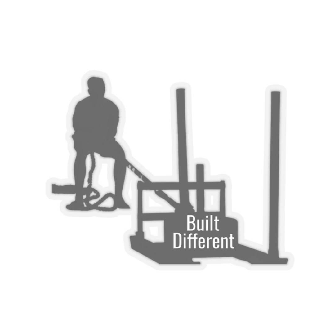 Built Different Sled Pull Sticker | Fitness Motivation Sticker ...