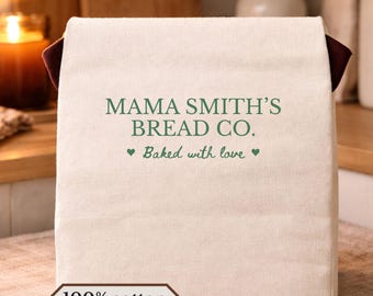 Custom mothers day sourdough bread bag personalized mama gifts kitchen aesthetic bags for bread lover gift baker gifts kitchen aesthetic