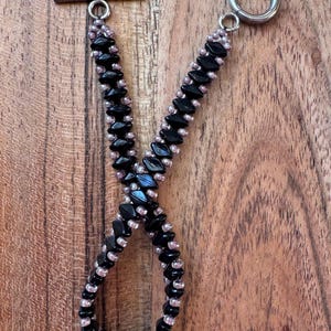 Hand Woven Seed Bead Bracelet | Stainless Steel Toggle Clasp