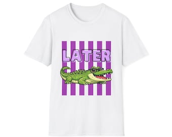 Later Alligator Trendy Summer, Trendy Alligator, Trendy Crocodile, Summer, Cute, Ready to Press